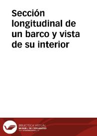 Sección longitudinal de un barco y vista de su interior | Biblioteca Virtual Miguel de Cervantes
