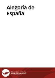 Alegoría de España | Biblioteca Virtual Miguel de Cervantes