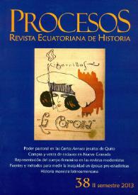 Procesos. Revista Ecuatoriana de Historia. Núm. 38, II semestre, 2013 | Biblioteca Virtual Miguel de Cervantes