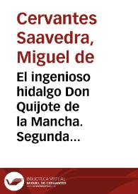 El ingenioso hidalgo Don Quijote de la Mancha. Segunda parte. Capítulo XX / Miguel de Cervantes Saavedra | Biblioteca Virtual Miguel de Cervantes