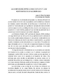 Julio Bernácer, entre la Edad de Plata y "los hontanares de la alicantinidad" / Juan A. Ríos Carratalá | Biblioteca Virtual Miguel de Cervantes