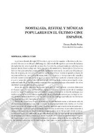 Nostalgia, "revival" y músicas populares en el último cine español / Teresa Fraile | Biblioteca Virtual Miguel de Cervantes