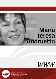 María Teresa Andruetto / directora Alicia Salvi | Biblioteca Virtual Miguel de Cervantes
