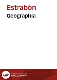 Geographia / a Guarino Veronensi et Gregorio Tifernate latine versa | Biblioteca Virtual Miguel de Cervantes