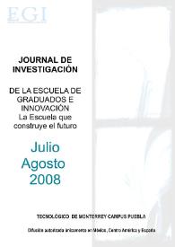 Journal de Investigación de la Escuela de Graduados e Innovación. Julio-Agosto 2008 | Biblioteca Virtual Miguel de Cervantes