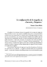 La configuración de la tragedia en "Lucrecia y Tarquino" / Gemma Gómez Rubio | Biblioteca Virtual Miguel de Cervantes