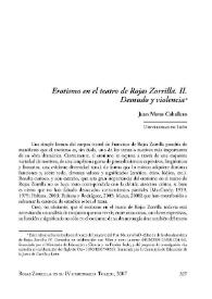 Erotismo en el teatro de Rojas Zorrilla. II. Desnudo y violencia / Juan Matas Caballero | Biblioteca Virtual Miguel de Cervantes