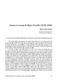 Puesta en escena de Rojas Zorrilla en el siglo XVII (1630-1648) / María Luisa Lobato | Biblioteca Virtual Miguel de Cervantes