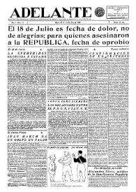 Adelante : Órgano del Partido Socialista Obrero [Español] (México, D. F.). Año I, núm. 12, 15 de julio de 1942 | Biblioteca Virtual Miguel de Cervantes