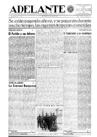 Adelante : Órgano del Partido Socialista Obrero [Español] (México, D. F.). Año I, núm. 13, 1 de agosto de 1942 | Biblioteca Virtual Miguel de Cervantes