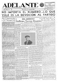 Adelante : Órgano del Partido Socialista Obrero [Español] (México, D. F.). Año I, núm. 19, 1 de noviembre de 1942 | Biblioteca Virtual Miguel de Cervantes