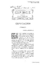 Esfinge : Revista de altas letras. Segunda época, núm. 13, 1 de abril de 1916 | Biblioteca Virtual Miguel de Cervantes