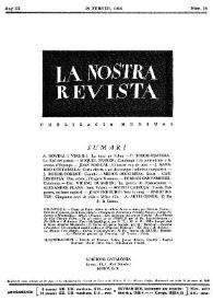 La Nostra Revista. Any III, núm. 26, febrer 1948 | Biblioteca Virtual Miguel de Cervantes