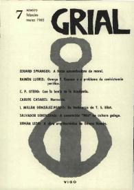 Grial : revista galega de cultura. Núm. 7, 1965 | Biblioteca Virtual Miguel de Cervantes
