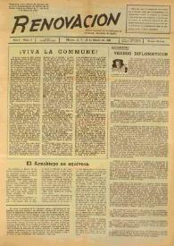 Renovación (México D. F.) : Órgano de la Federación de Juventudes Socialistas de España. Año I, núm. 4, 25 de marzo de 1944 | Biblioteca Virtual Miguel de Cervantes