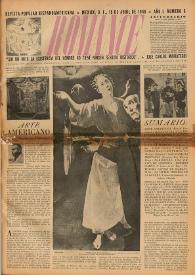 Romance : Revista Popular Hispanoamericana. Año I, núm. 6, 15 de abril de 1940 | Biblioteca Virtual Miguel de Cervantes