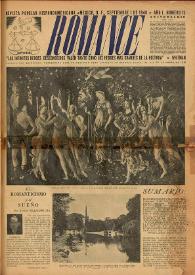 Romance : Revista Popular Hispanoamericana. Año I, núm. 15, 1 de septiembre de 1940 | Biblioteca Virtual Miguel de Cervantes