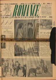 Romance : Revista Popular Hispanoamericana. Año I, núm. 17, 22 de octubre de 1940 | Biblioteca Virtual Miguel de Cervantes