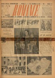 Romance : Revista Popular Hispanoamericana. Año I, núm. 19, 18 de diciembre de 1940 | Biblioteca Virtual Miguel de Cervantes