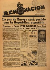 Renovación (Toulouse) : Boletín de Información de la Federación de Juventudes Socialistas de España. Núm. 3, 16 de mayo de 1945 | Biblioteca Virtual Miguel de Cervantes