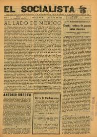 El Socialista (México D. F.). Año I, núm. 6, 1 de junio de 1942 | Biblioteca Virtual Miguel de Cervantes