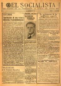 El Socialista (Argel). Núm. 6, 1 de octubre de 1944 | Biblioteca Virtual Miguel de Cervantes
