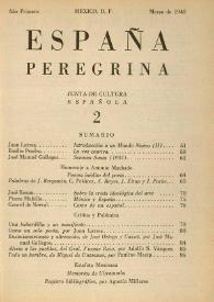 España Peregrina. Año I, núm. 2, marzo de 1940 | Biblioteca Virtual Miguel de Cervantes