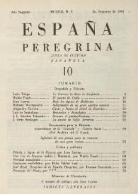 España Peregrina. Año II, núm. 10, 2.º semestre de 1941 | Biblioteca Virtual Miguel de Cervantes