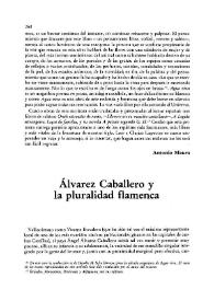 Álvarez Caballero y la pluralidad flamenca / F. Q. | Biblioteca Virtual Miguel de Cervantes