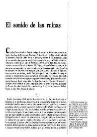 El sonido de las ruinas / Guadalupe Grande | Biblioteca Virtual Miguel de Cervantes