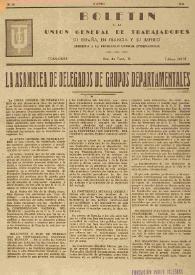 U.G.T. : Boletín de la Unión General de Trabajadores de España en Francia. Núm. 10, agosto de 1945 | Biblioteca Virtual Miguel de Cervantes