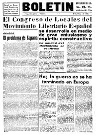 CNT : Boletín Interior del Movimiento Libertario Español en Francia. Segunda época, núm. 8, 10 de mayo de 1945 | Biblioteca Virtual Miguel de Cervantes