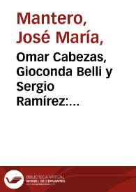 Omar Cabezas, Gioconda Belli y Sergio Ramírez: Autobiografías, sandinismo e identidad nicaragüense / José María Mantero | Biblioteca Virtual Miguel de Cervantes
