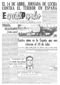 España popular : semanario al servicio del pueblo español. Año I, núm. 2, 25 de febrero de 1940 | Biblioteca Virtual Miguel de Cervantes