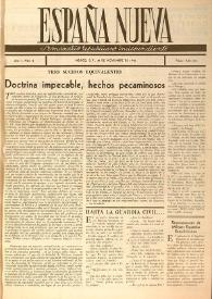 España nueva : Semanario Republicano Independiente. Año I, núm. 2, 30 de noviembre de 1945 | Biblioteca Virtual Miguel de Cervantes