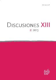 Discusiones. Núm. 13.2, 2013 | Biblioteca Virtual Miguel de Cervantes