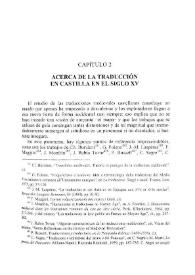 Más información sobre Acerca de la traducción en Castilla en el siglo XV / Carlos Alvar