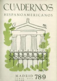 Cuadernos Hispanoamericanos. Núm. 78-79, junio-julio 1956 | Biblioteca Virtual Miguel de Cervantes