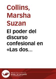 El poder del discurso confesional en «Las dos doncellas» / Marsha Collins | Biblioteca Virtual Miguel de Cervantes