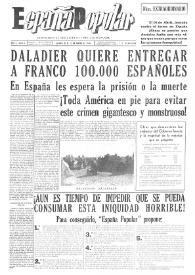 España popular : semanario al servicio del pueblo español. Año I, núm. 5, 13 de marzo de 1940, número extraordinario | Biblioteca Virtual Miguel de Cervantes