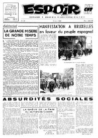 Espoir : Organe de la VIª Union régionale de la C.N.T.F. Num. 24, 17 juin 1962 | Biblioteca Virtual Miguel de Cervantes