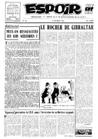 Espoir : Organe de la VIª Union régionale de la C.N.T.F. Num. 92, 6 octobre 1963 | Biblioteca Virtual Miguel de Cervantes