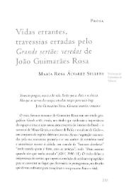 Vidas errantes, travessias erradas pelo "Grande sertão: veredas" de João Guimarães Rosa / María Rosa Álvarez Sellers | Biblioteca Virtual Miguel de Cervantes