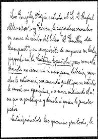Saludo de Luis González Obregón a Rafael Altamira. México, 31 de agosto de 1908 | Biblioteca Virtual Miguel de Cervantes