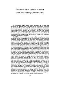 Aproximación a Gabriel Ferrater (Reus, 1922- San Cugat del Vallés, 1972) / Àngel Terrón Homar | Biblioteca Virtual Miguel de Cervantes