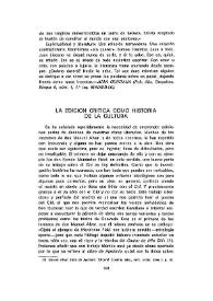 La edición crítica como historia de la cultura / Manuel Vilanova | Biblioteca Virtual Miguel de Cervantes