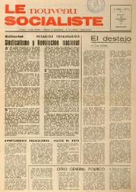 Le Nouveau Socialiste. 1re Année, numéro 6, jeudi 30 novembre 1972 | Biblioteca Virtual Miguel de Cervantes