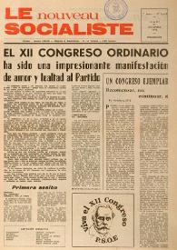 Le Nouveau Socialiste. 1re Année, numéro 8-9, jeudi 21 décembre 1972 | Biblioteca Virtual Miguel de Cervantes