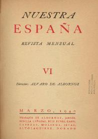 Nuestra España : Revista Mensual. Núm. 6, marzo de 1940 | Biblioteca Virtual Miguel de Cervantes