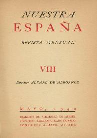 Nuestra España : Revista Mensual. Núm. 8, mayo de 1940 | Biblioteca Virtual Miguel de Cervantes
